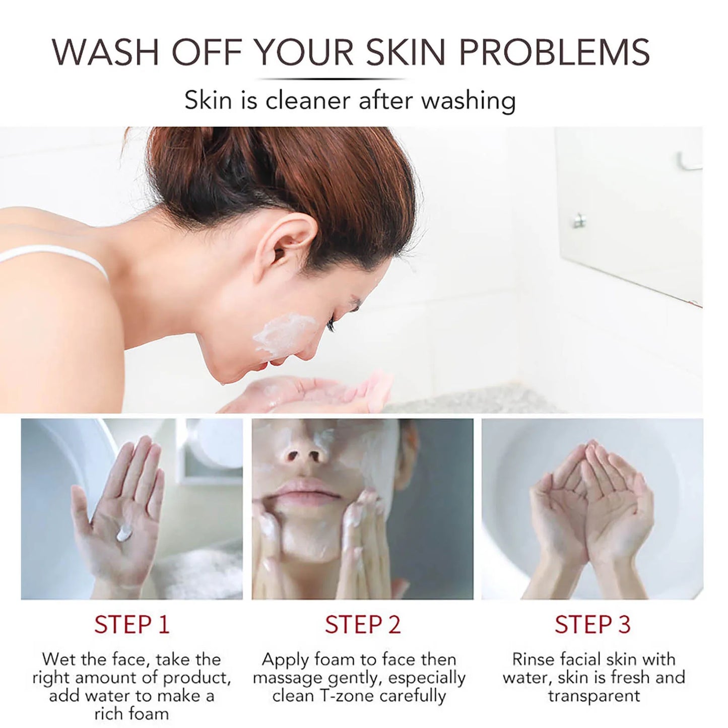 AILKE Anti-Aging Face Wash: Wrinkles, Pimples, Oil Control & Cleanse