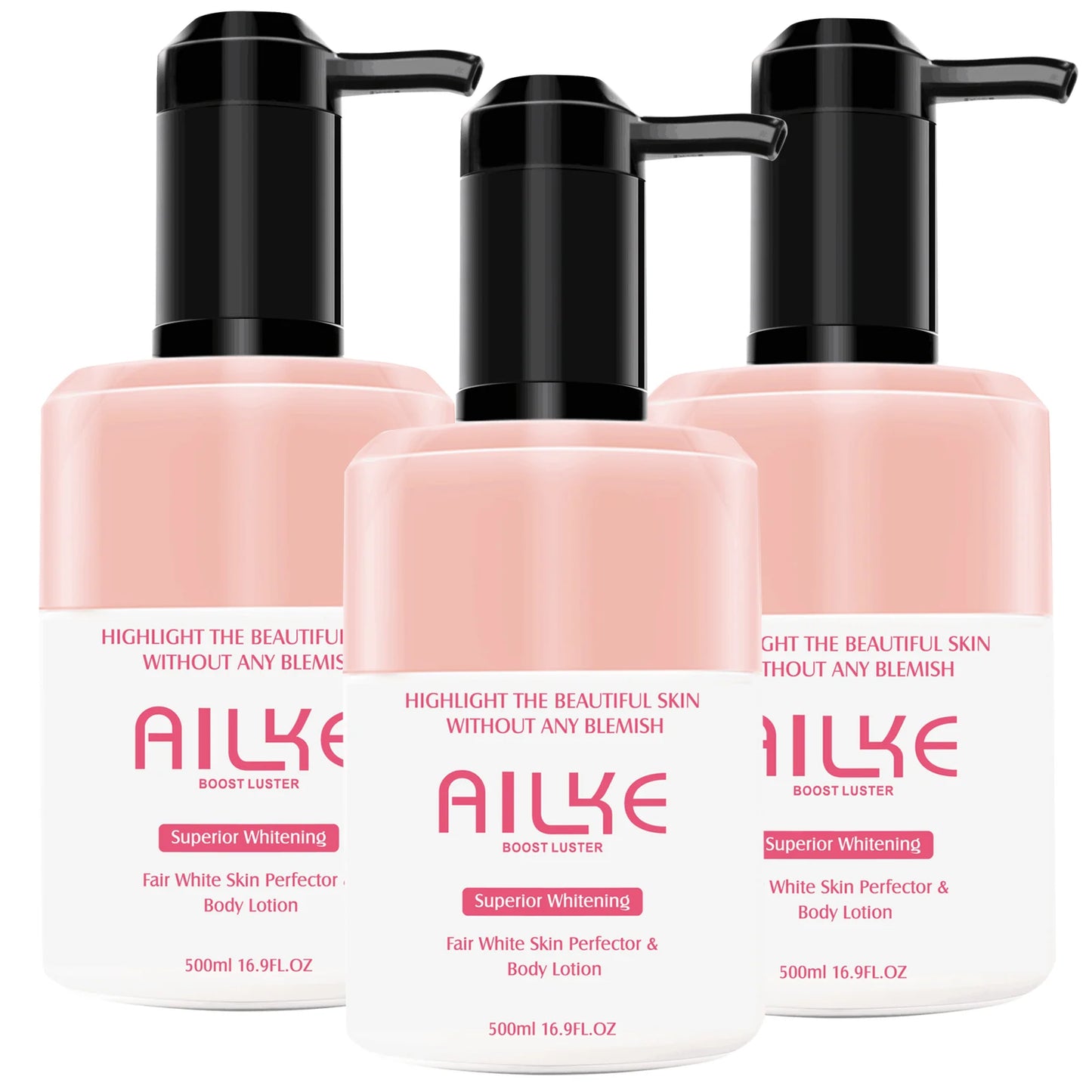 AILKE Body Lotion: Whitening, Dark Spots, Niacinamide & Rose 500ml