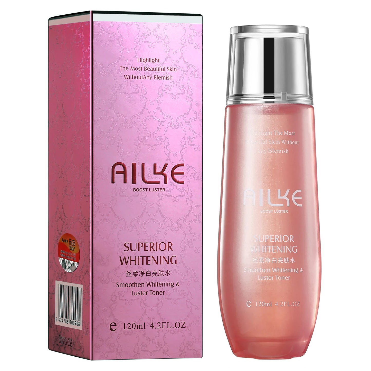AILKE Rosewater Toner: Vitamin C, Pores, Oil Control & Brightening