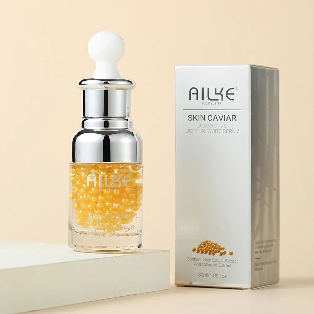 AILKE Caviar Essence: Whitening, Wrinkle Reduction & Hyaluronate Serum