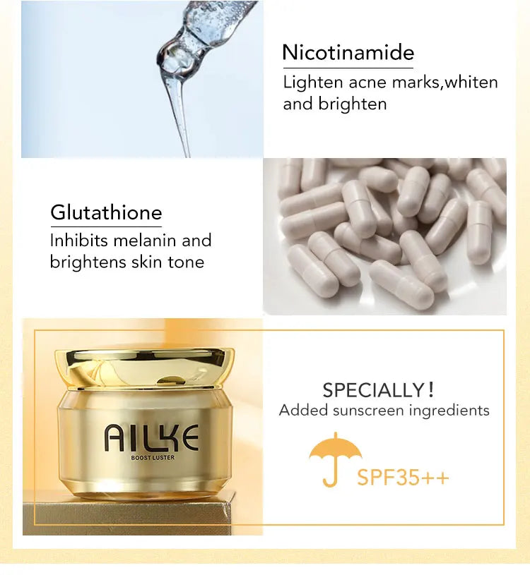 AILKE Dark Spot Corrector & Whitening Cream with SPF35 Protection
