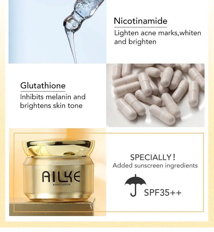 AILKE Dark Spot Corrector & Whitening Cream with SPF35 Protection