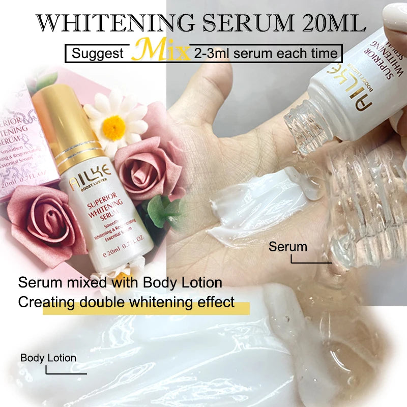AILKE Collagen & Glutathione Brightening Face Cream: Anti-Aging, Niacinamide & Antioxidant Melanin Remover
