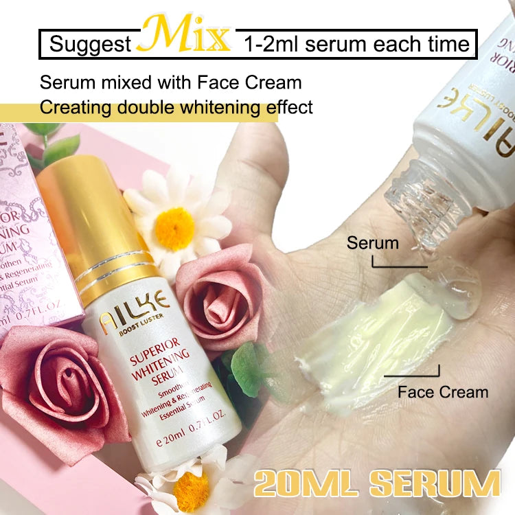 AILKE Whitening Day & Night Cream: Anti-Wrinkle and Dark Spot Remover Set