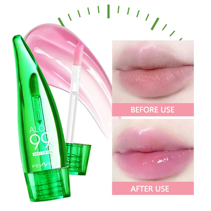 99% Aloe Vera Color Changing Lip Balm – Long-Lasting Moisture & Transparent Lip Care