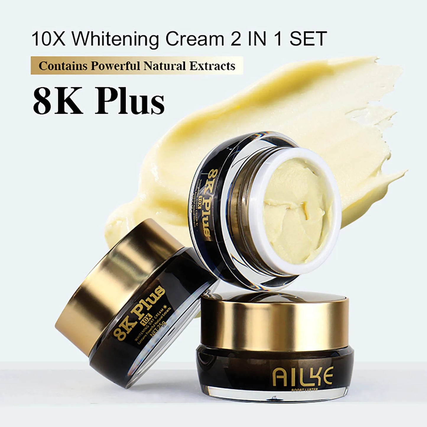 AILKE Collagen & Glutathione Brightening Face Cream: Anti-Aging, Niacinamide & Antioxidant Melanin Remover