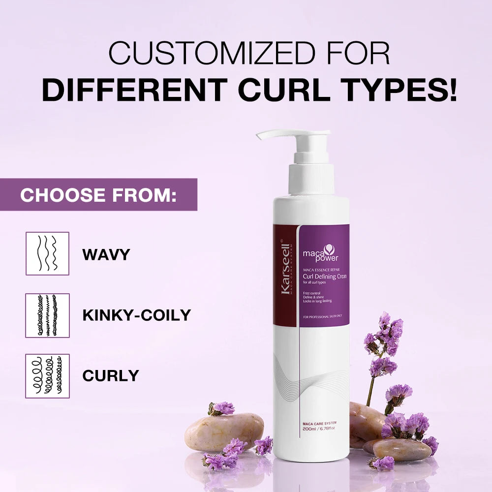 Karseell Curling Perfection Curl-Defining Cream – Smooth & Define Curls, Anti-Frizz Cream for All Curl Types