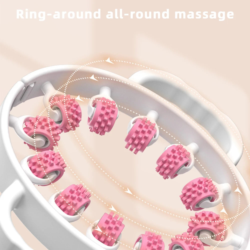 Leg Massager Roller – 12-Wheel Full Body Manual Massager