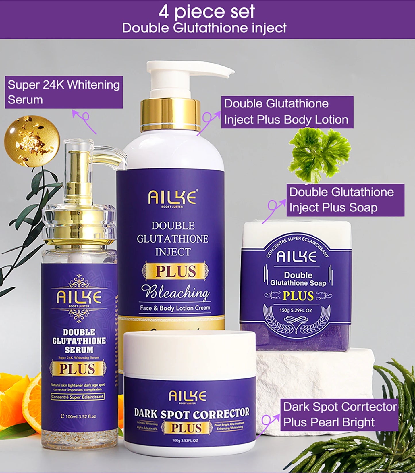 AILKE Glutathione Bleaching Cream: Advanced Lightening Lotion for Inner Thigh, Bikini Area & Underarms