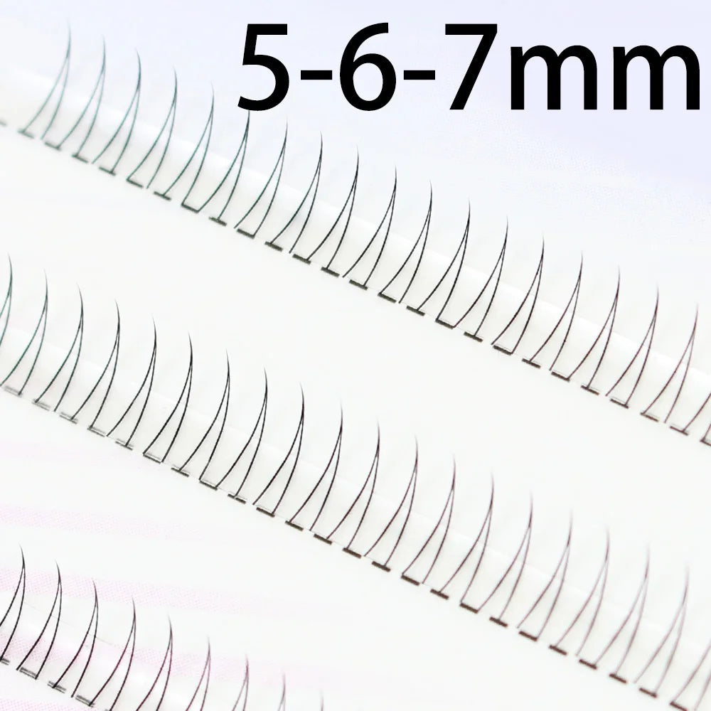 J Curl V-Shape Black Under Eyelashes – Natural Soft Manga Bottom Lash Clusters
