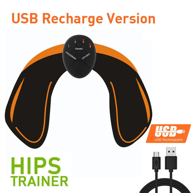 Wireless EMS Muscle Stimulator – ABS & Hip Trainer Body Slimming Massager