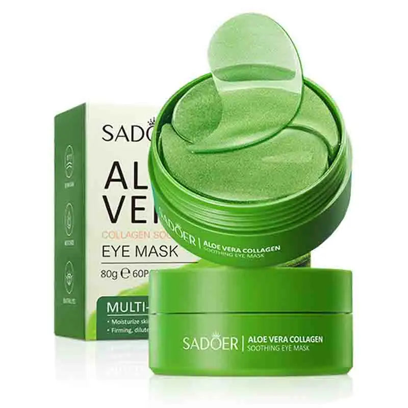 Aloe Vera Collagen Eye Mask – 60pcs Anti-Dark Circles & Moisturizing Eye Patches