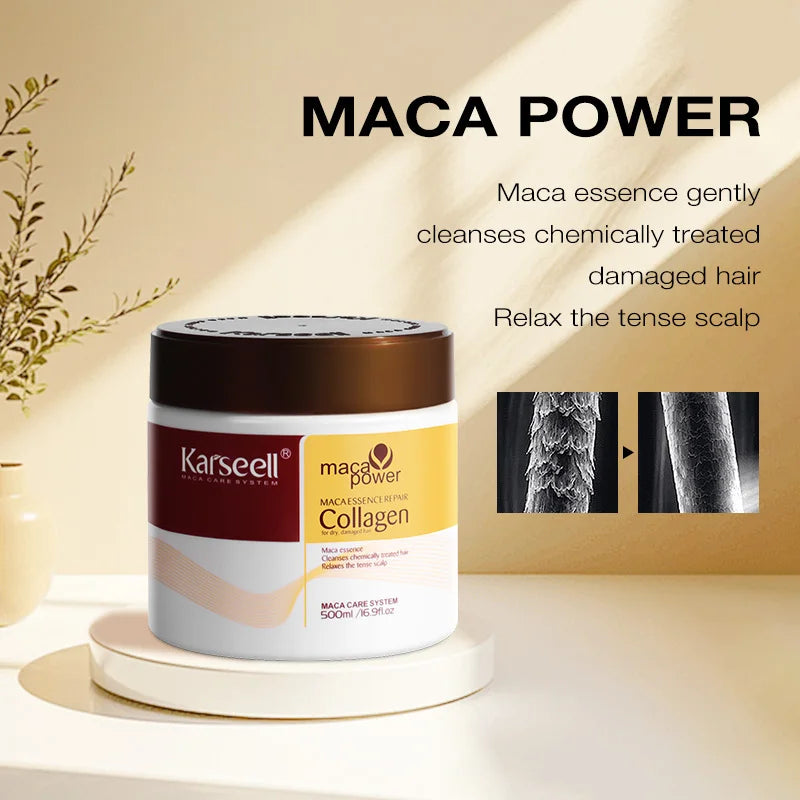 Karseell Collagen Hair Treatment 100ML – Deep Repair Argan Oil Conditioning Mask