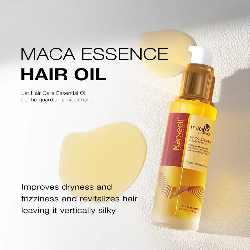 Karseell Moroccan Argan Oil 50ml – Cold Pressed Healing Hair Serum for Dry & Damaged Hair