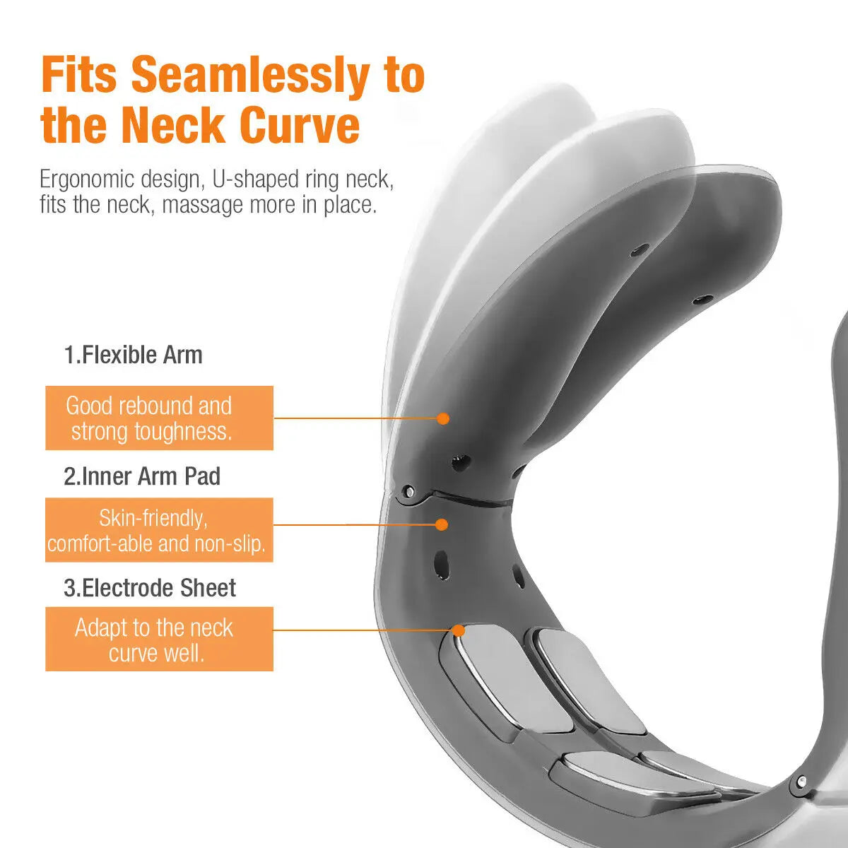 4 Head Kneading TENS with Heating & Magnetic Therapy