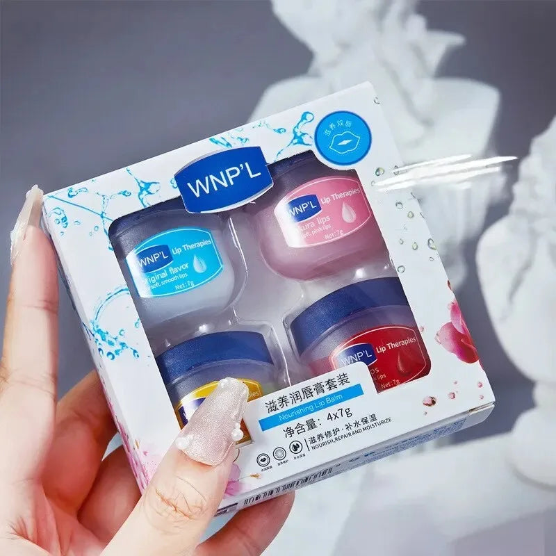 4/6/8pcs Moisturizing Lip Balm Set – Natural Plant Base, Whitening & Nourishing Lip Care
