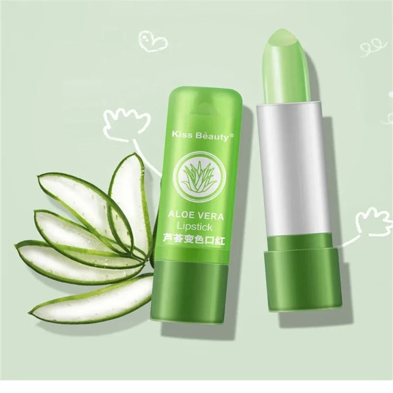Moisturizing Aloe Color-Changing Lipstick – Long-Lasting Lip Care