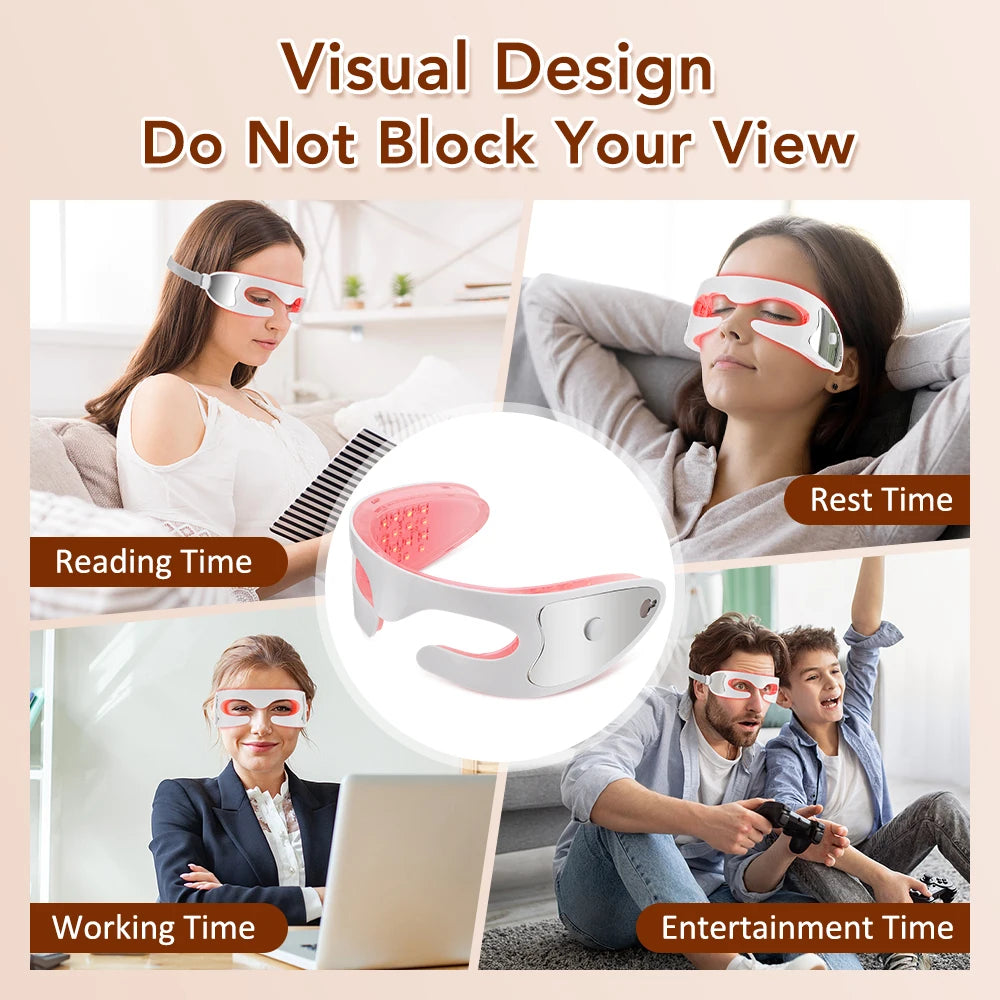 Vibration Eye Massager – LED Light Therapy Anti-Aging Eye Care