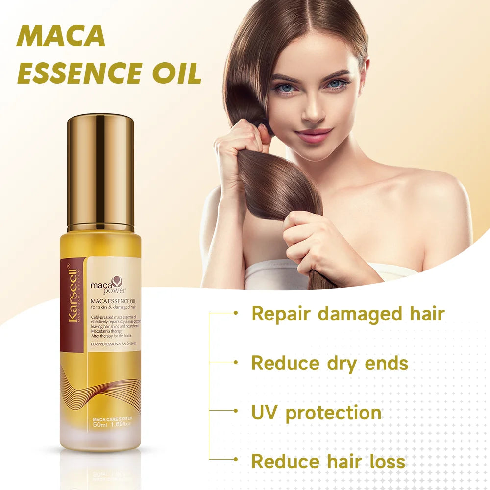 Karseell Collagen Hair Treatment Mask 100ml + Argan Oil Hair Serum – Deep Repair for Dry & Damaged Hair