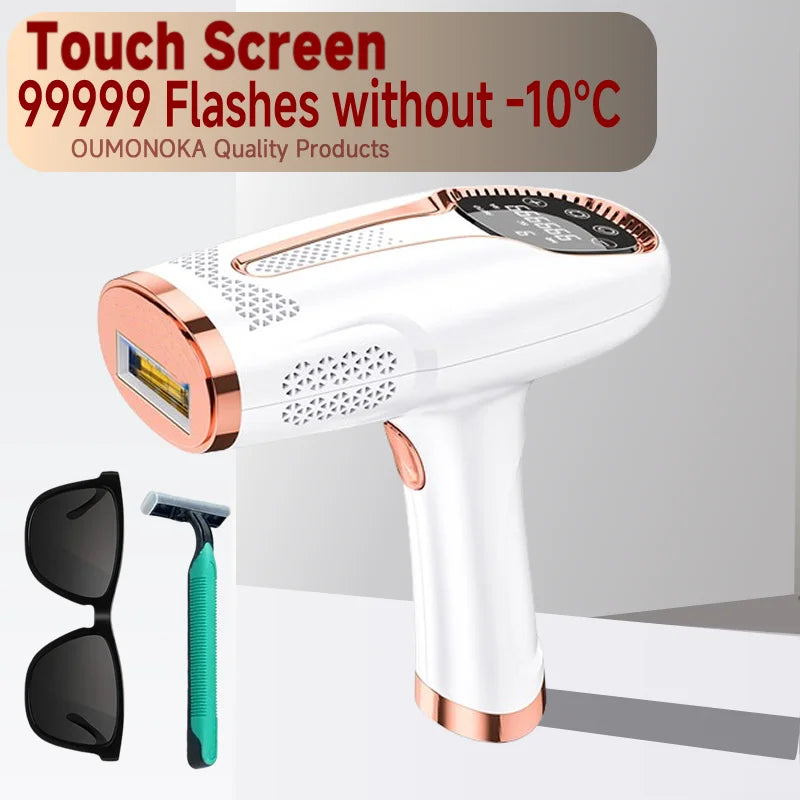 Permanent Laser Hair Removal Bikini Women's IPL Depilator & Men's Shaver