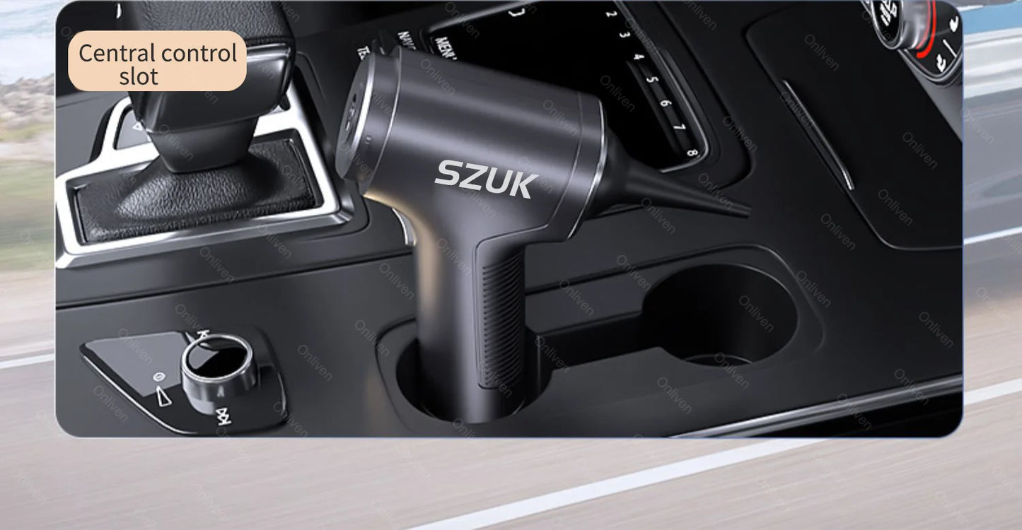 SZUK 98000PA Mini Car Vacuum Cleaner Powerful Cleaning Machine Strong Suction Handheld for Car Home Portable Wireless Cleaner