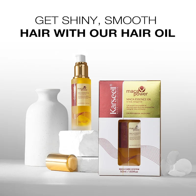 Karseell Moroccan Argan Oil 50ml – Cold Pressed Healing Hair Serum for Dry & Damaged Hair