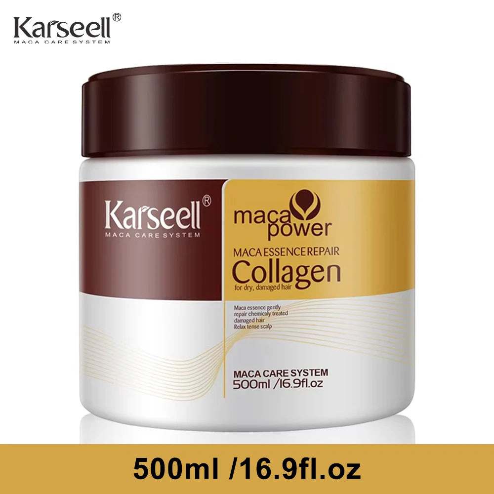 Karseell Collagen Hair Treatment – Deep Repair Argan Oil Hair Mask Essence 100ml/500ml