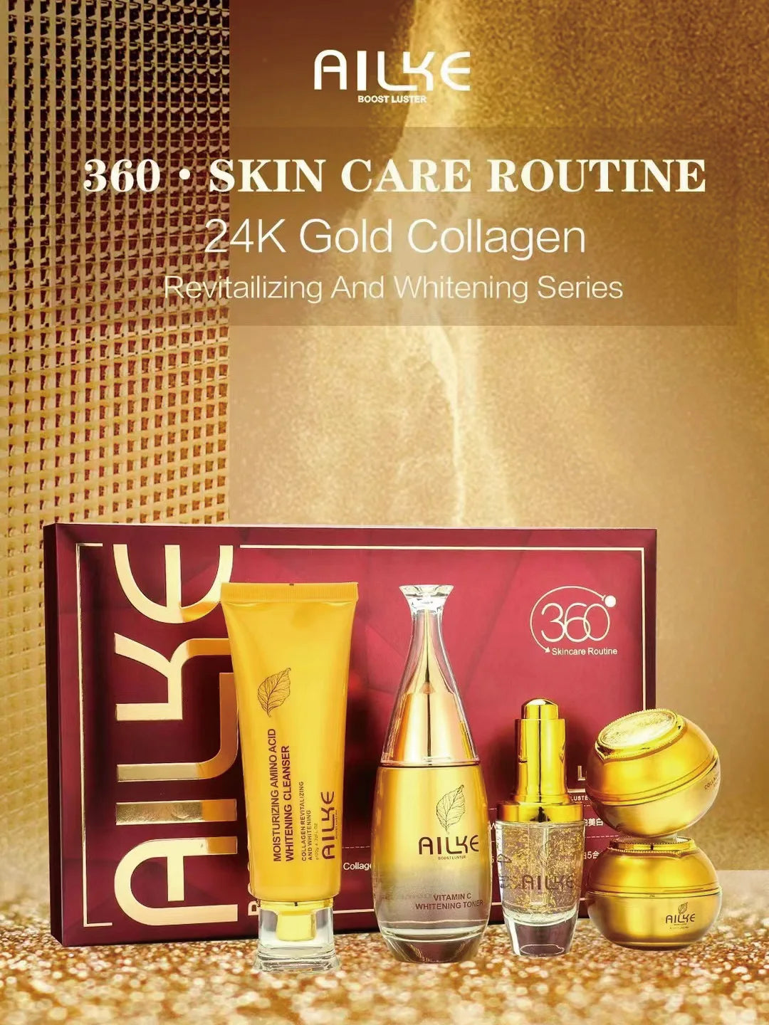 AILKE Premium Collagen Whitening Face Cream: Dark Spot, Freckles & Wrinkle Remover for Women
