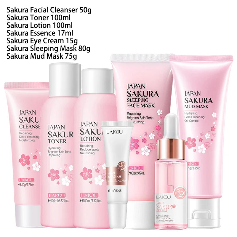 Sakura 9pcs Korean Skincare Set