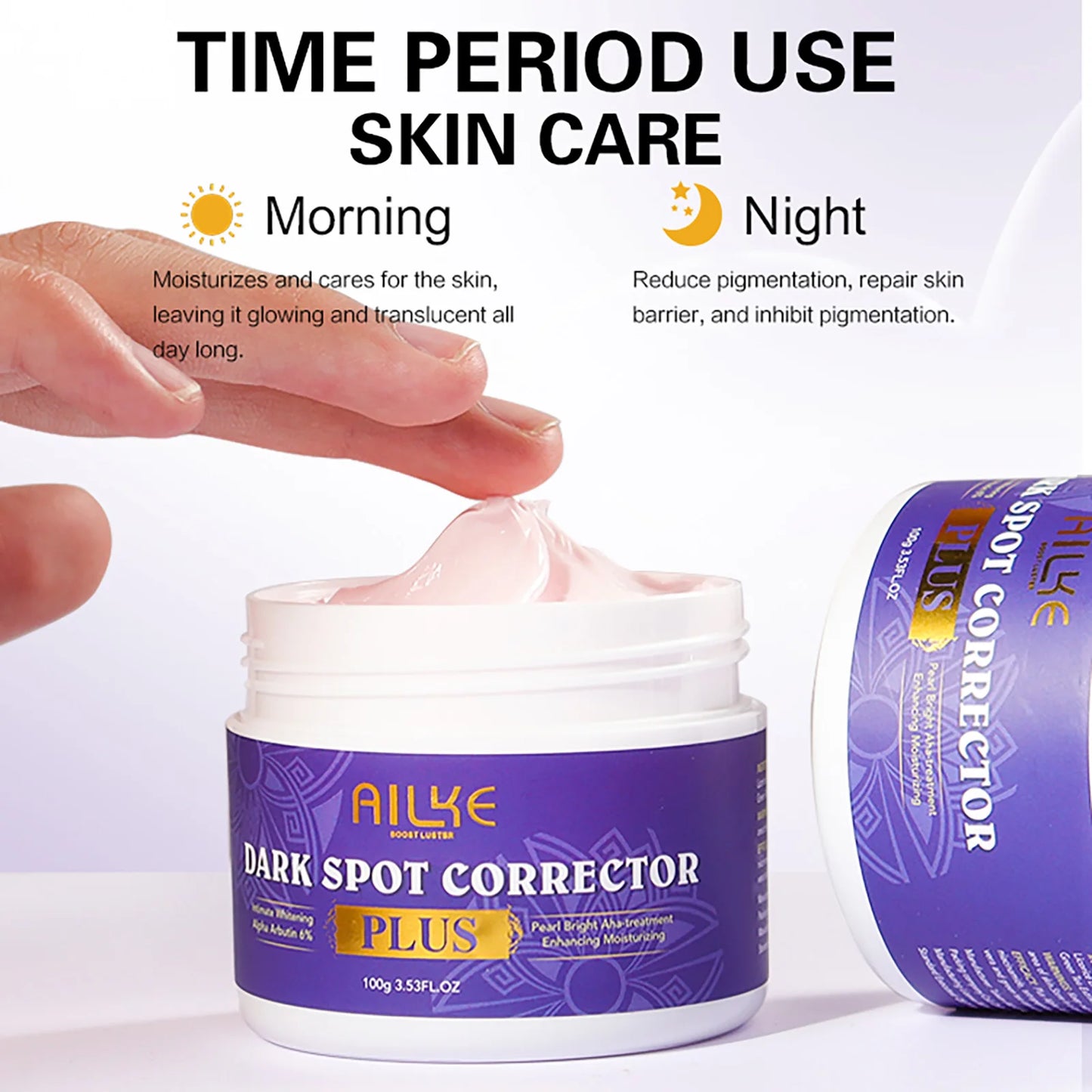 AILKE Dark Spot Remover & Whitening Cream: Fast-Absorbing, Non-Greasy Facial Solution for Men & Women (100ml)