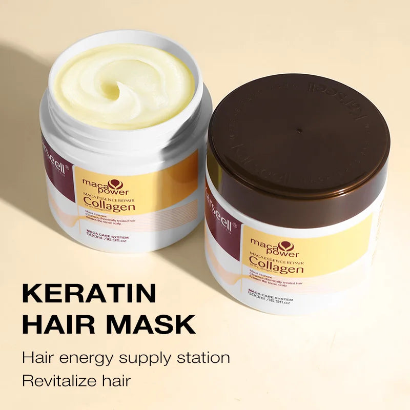 Karseell Collagen Hair Treatment – Deep Repair Argan Oil Hair Mask Essence 100ml/500ml