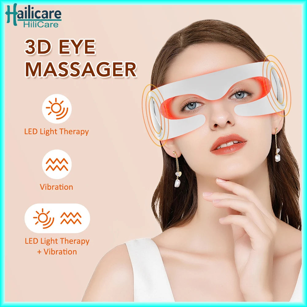 Vibration Eye Massager – LED Light Therapy Anti-Aging Eye Care