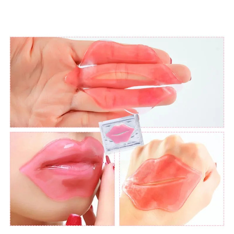 5pcs Crystal Collagen Lip Mask – Moisturizing, Plumping & Nourishing Lip Patches