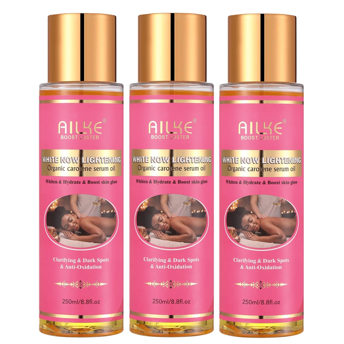 AILKE Carotene Brightening Body Oil: Vitamin E, Rose Oil, Smooth Skin