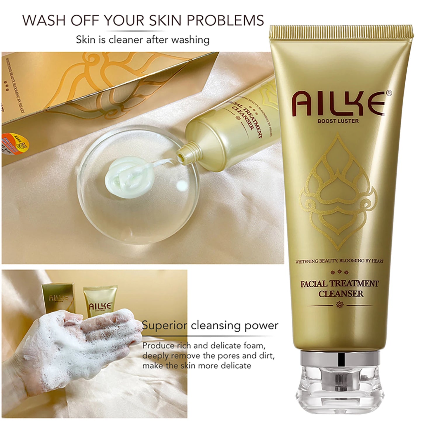 AILKE Glutathione Lightening Cream: Reduces Dark Spots & Evens Skin Tone