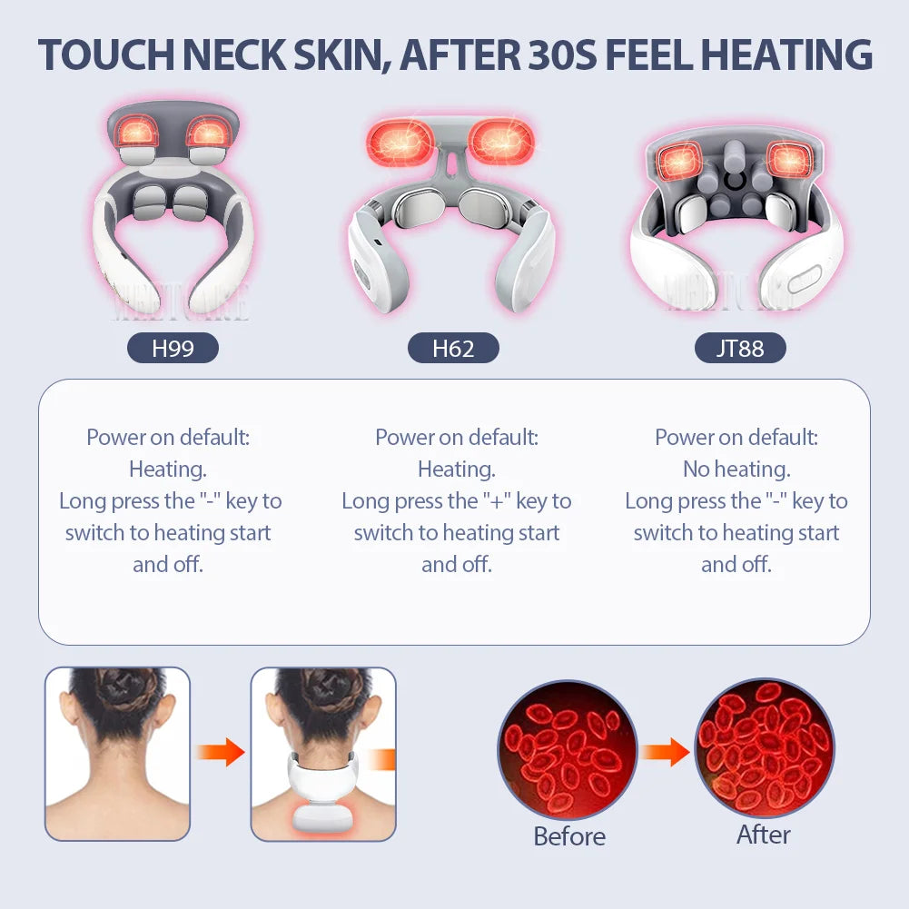 Electric Smart Neck & Back Pulse Massager