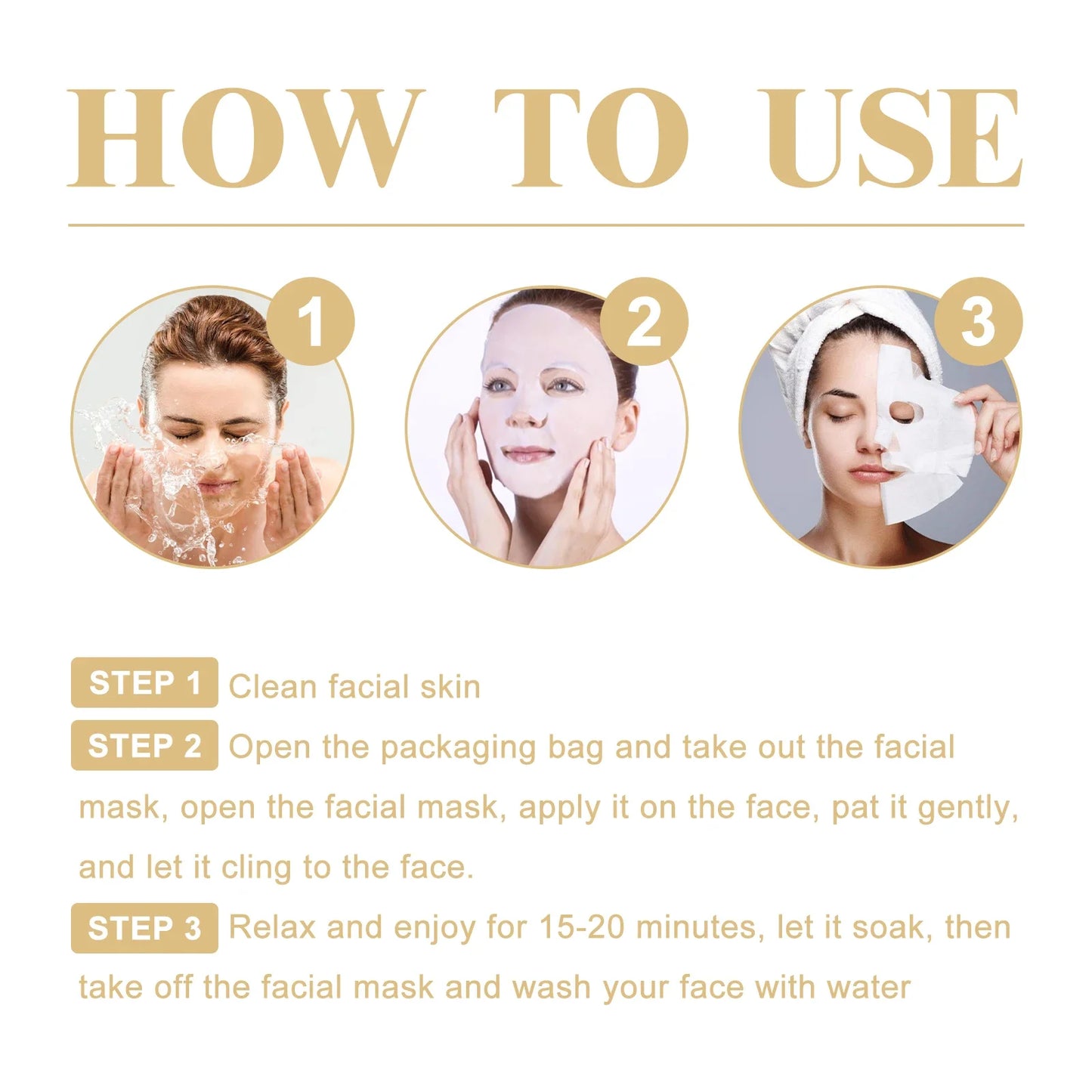 Collagen Facial Mask – Anti-Wrinkle & Moisturizing Skin Care (10PCS)