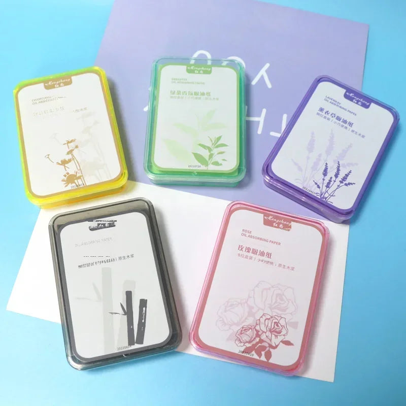 300Pcs Face Oil Absorbing Paper – Oil Control Blotting Sheets for Oily Skin & Makeup