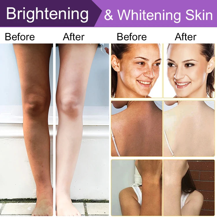 AILKE Glutathione PLUS Skin Lightening Kit: Advanced Whitening Lotion Set for Men & Women | Moisturizing & Softening