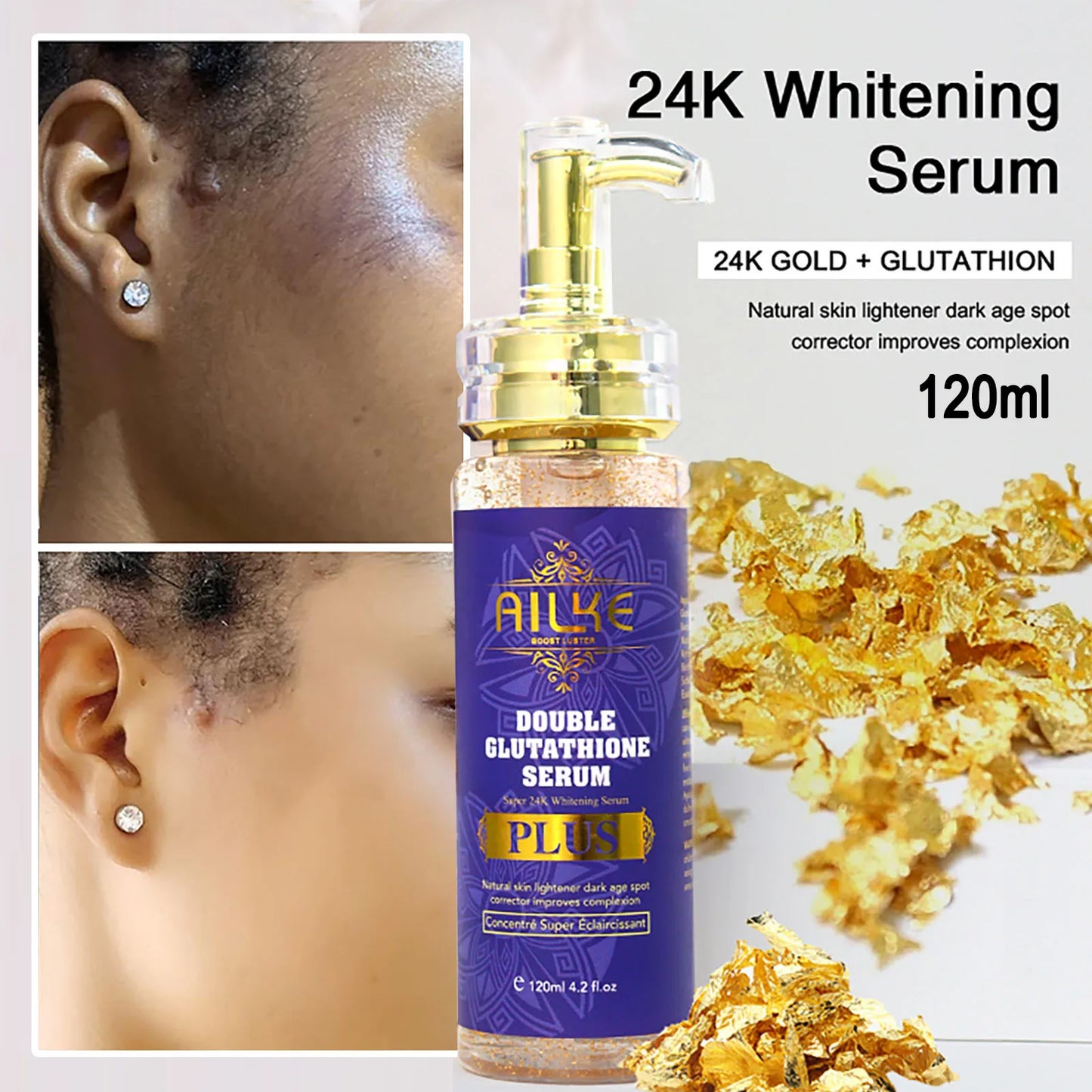 AILKE Glutathione Bleaching Cream: Advanced Lightening Lotion for Inner Thigh, Bikini Area & Underarms