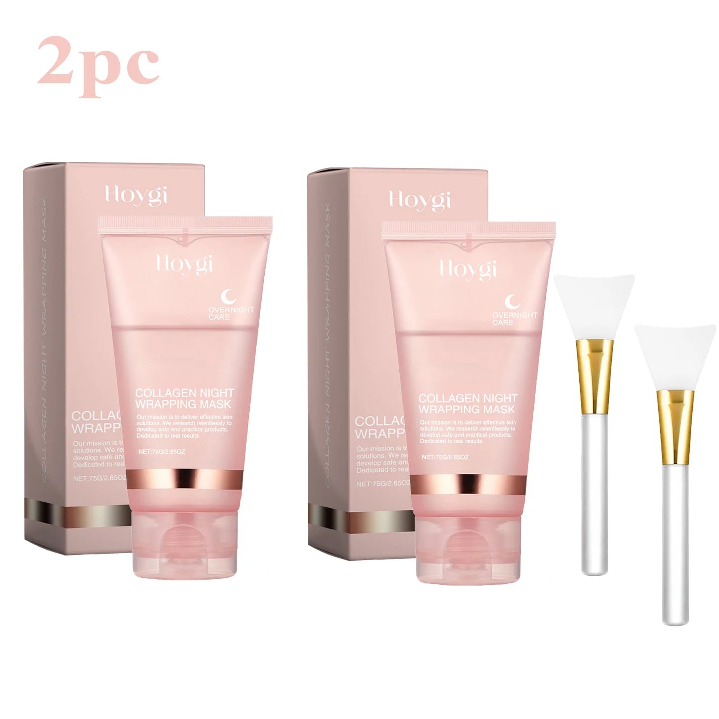 Collagen Overnight Peel-Off Facial Mask Set – Deep Hydration Night Care Korean Mask