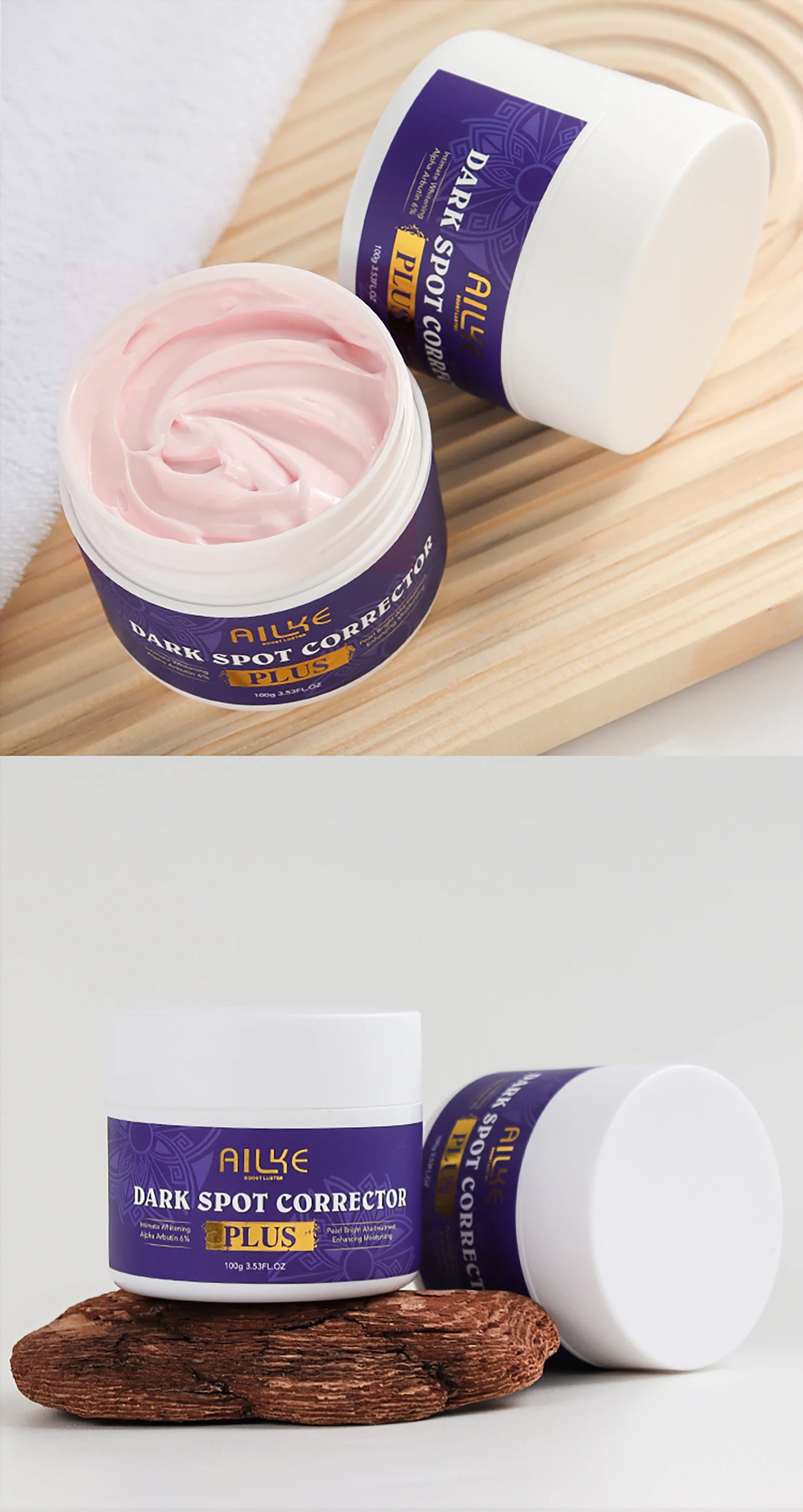 AILKE Dark Spot Remover & Whitening Cream: Fast-Absorbing, Non-Greasy Facial Solution for Men & Women (100ml)
