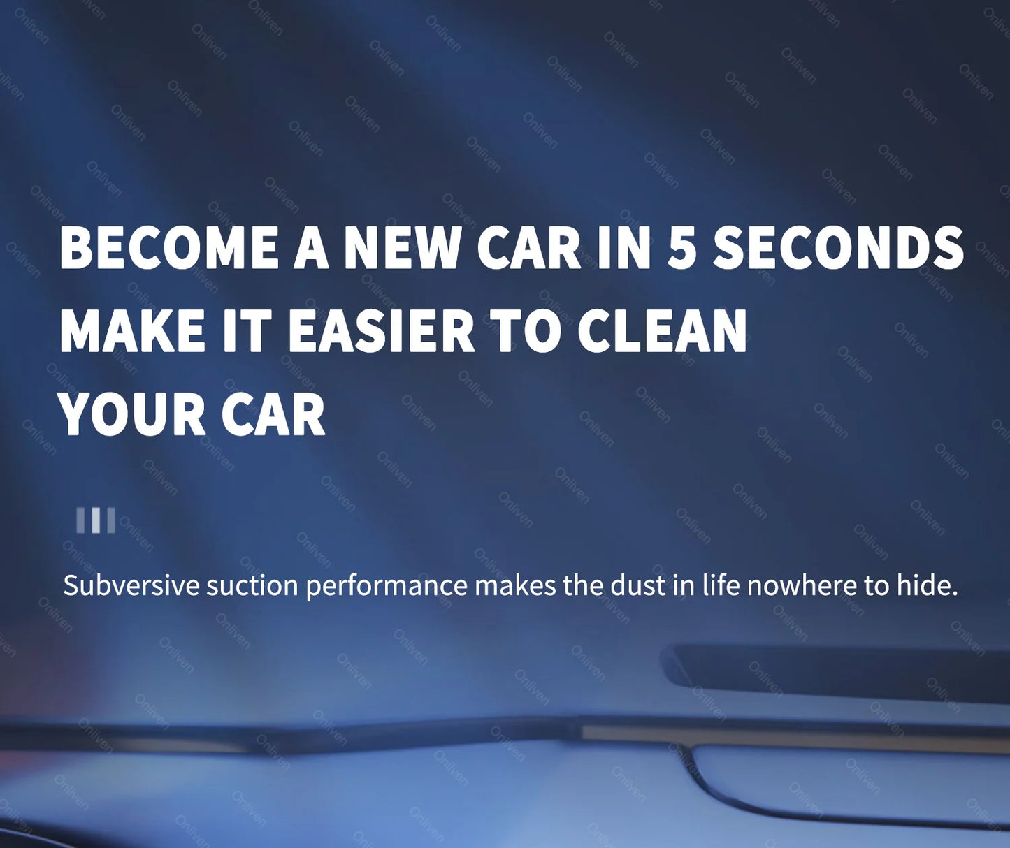 SZUK 98000PA Mini Car Vacuum Cleaner Powerful Cleaning Machine Strong Suction Handheld for Car Home Portable Wireless Cleaner