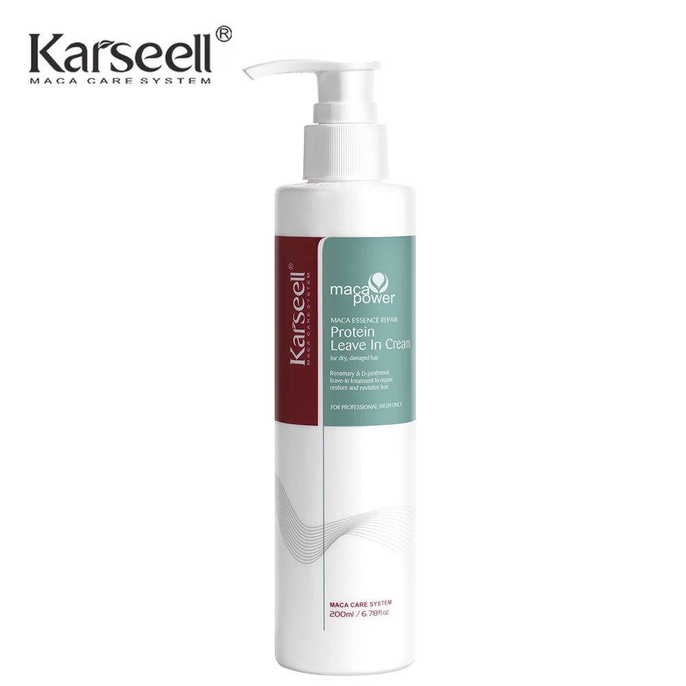 Karseell Leave-In Conditioner Protein Cream – Repair & Nourish Dry, Damaged Hair with Natural Organic Essences