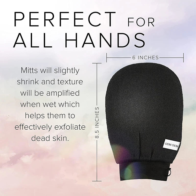 Moroccan Hammam Exfoliating Glove – Body & Facial Bath Scrub Mitt