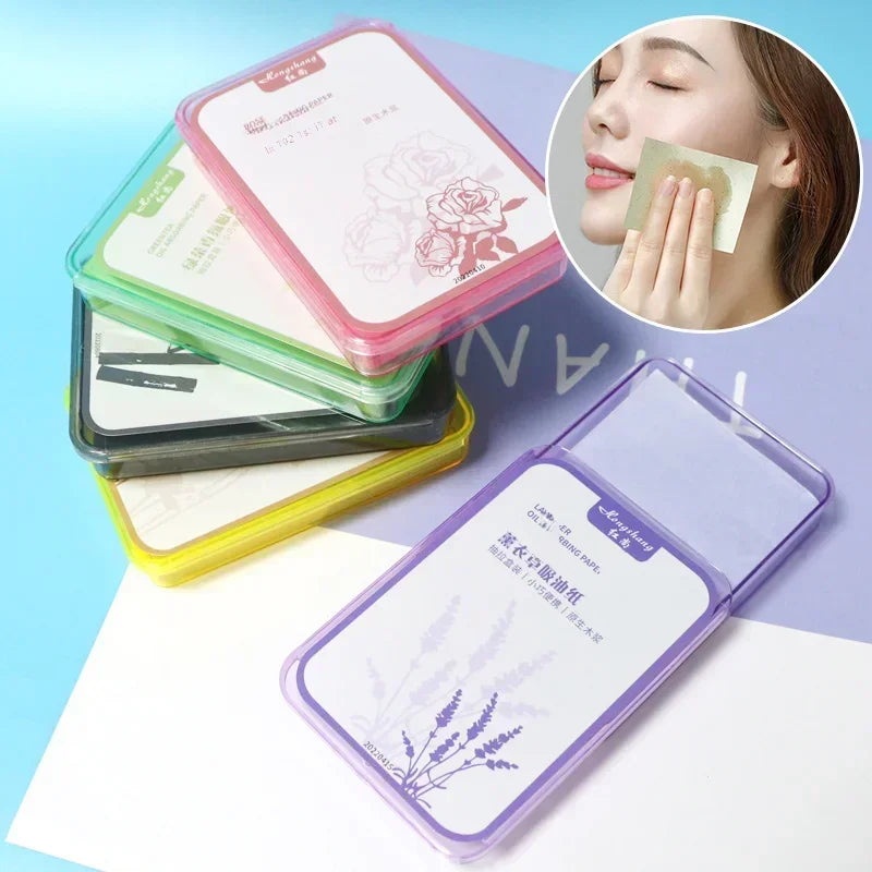 300Pcs Face Oil Absorbing Paper – Oil Control Blotting Sheets for Oily Skin & Makeup