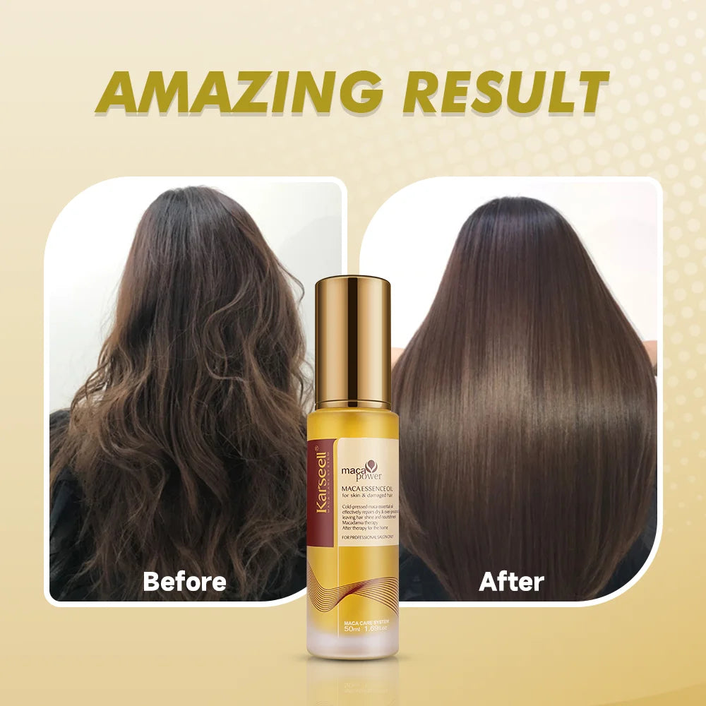 Karseell Collagen Hair Treatment Mask 100ml + Argan Oil Hair Serum – Deep Repair for Dry & Damaged Hair