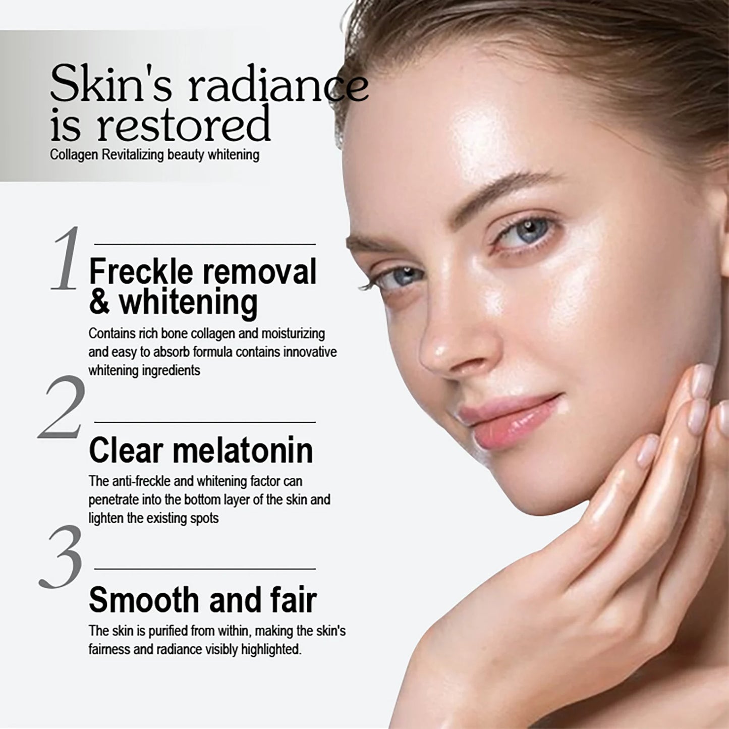 AILKE Premium Collagen Whitening Face Cream: Dark Spot, Freckles & Wrinkle Remover for Women