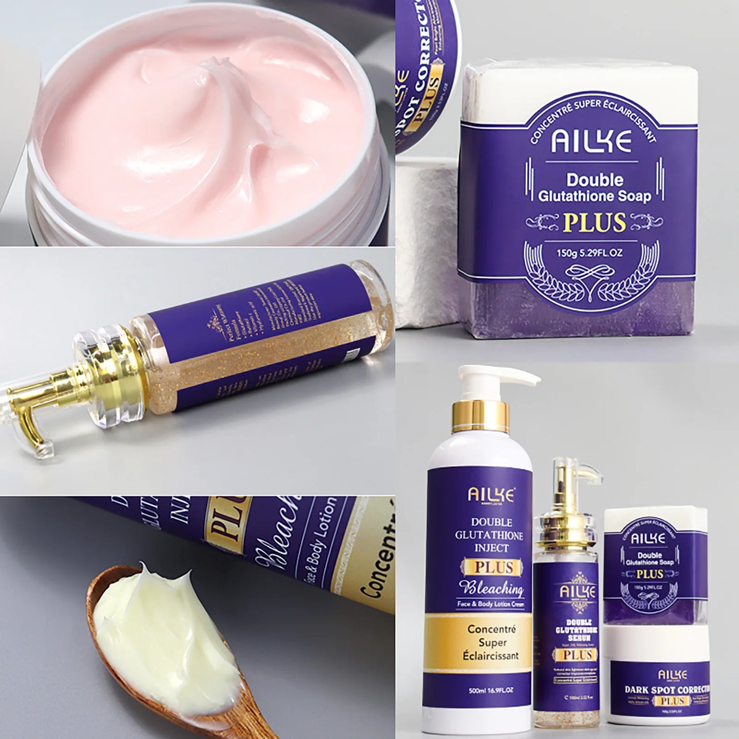 AILKE Glutathione Bleaching Cream: Advanced Lightening Lotion for Inner Thigh, Bikini Area & Underarms