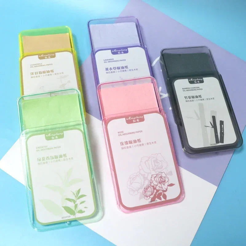 300Pcs Face Oil Absorbing Paper – Oil Control Blotting Sheets for Oily Skin & Makeup